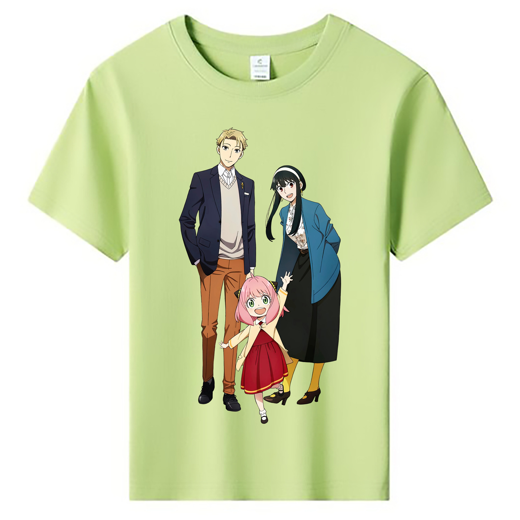 （画像用） SPY×FAMILY间谍家家酒 綿100％キッズTシャツ（フロントプリント）